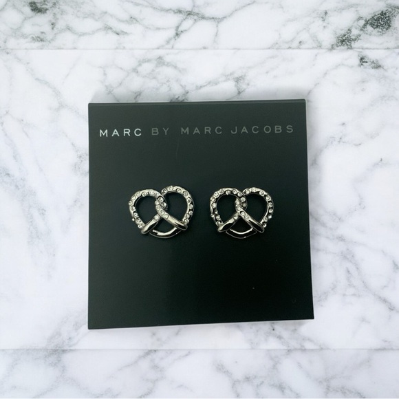 Marc By Marc Jacobs Silver Pretzel Earrings - Picture 1 of 3